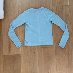 lululemon athletica Light Blue Long Sleeve Tee